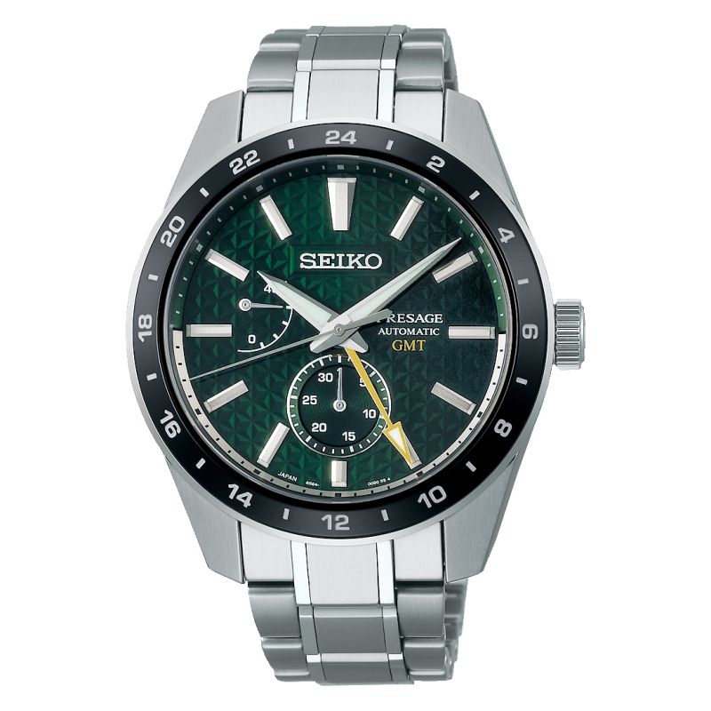 Seiko Presage Sharp Edge GMT Series Green Dial Watch SPB219J1