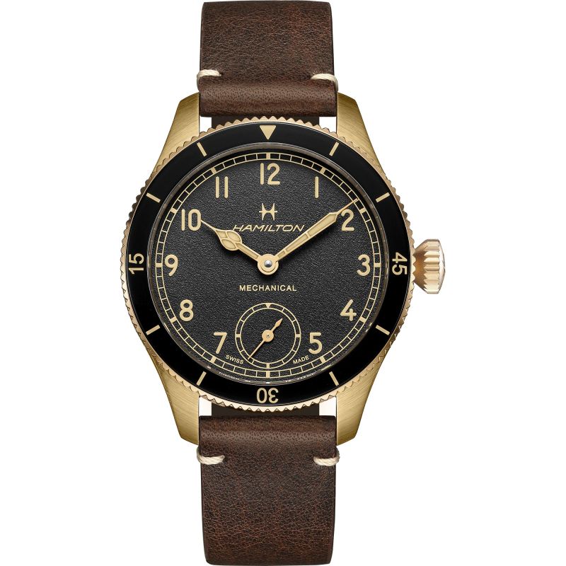 Hamilton Bronze Khaki Pilot Pioneer Strap Watch H76709530