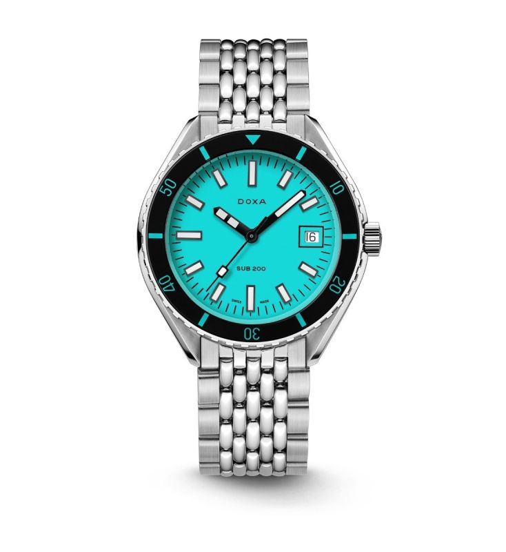 Doxa Sub 200 Aquamarine Turquoise Dial Watch  799.10.241.10