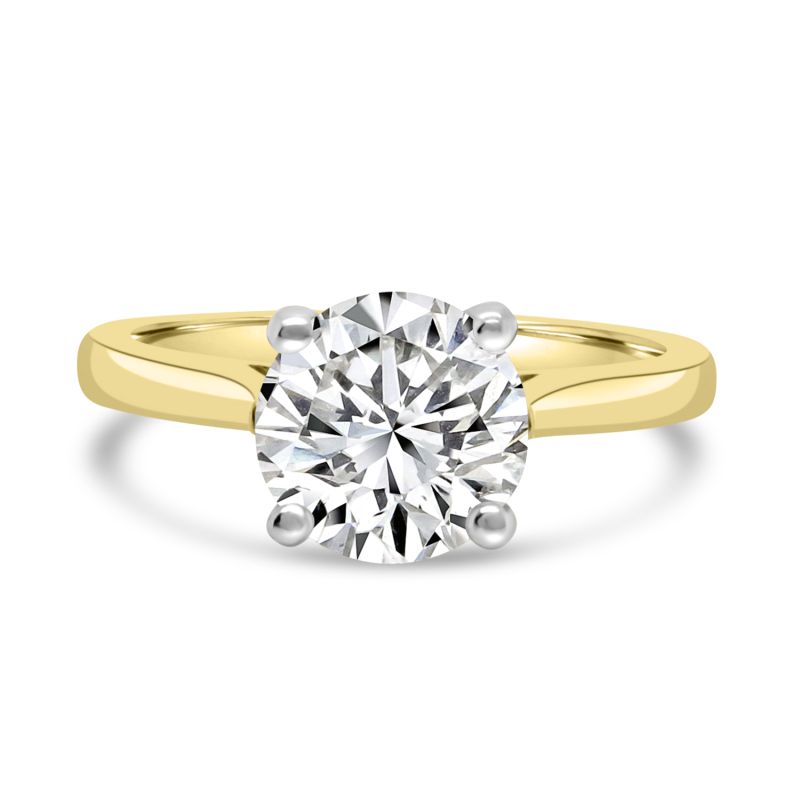 18ct Gold Brilliant Cut Diamond Solitaire Engagement Ring 1.51ct